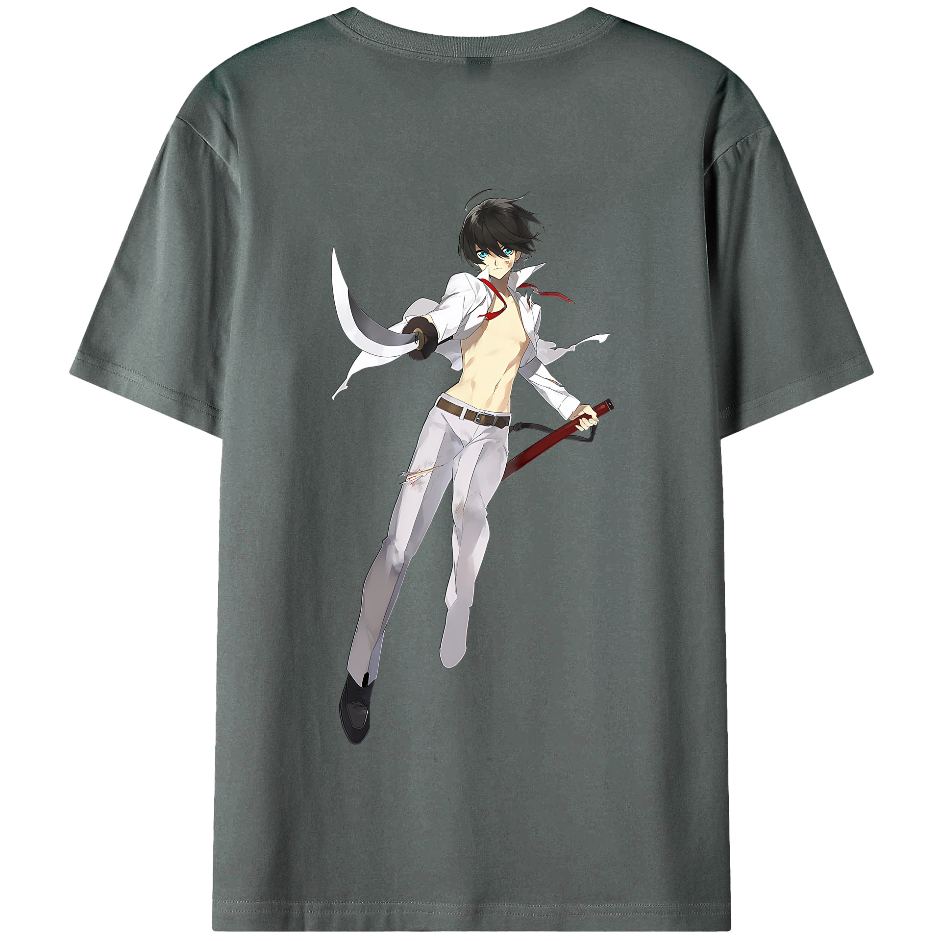 （画像用） 刀剣乱舞 Touken Ranbu 綿100％半袖Tシャツ（背面プリント）